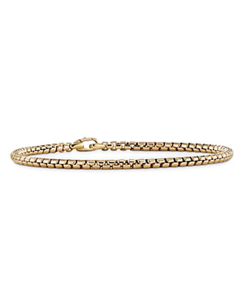 18K Yellow Gold Bel Aire Box Chain Bracelet