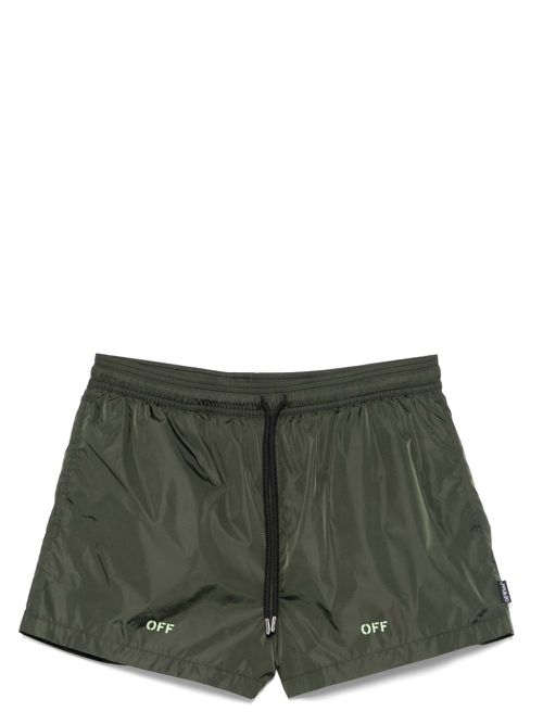 Off Stamp swim shorts - Green