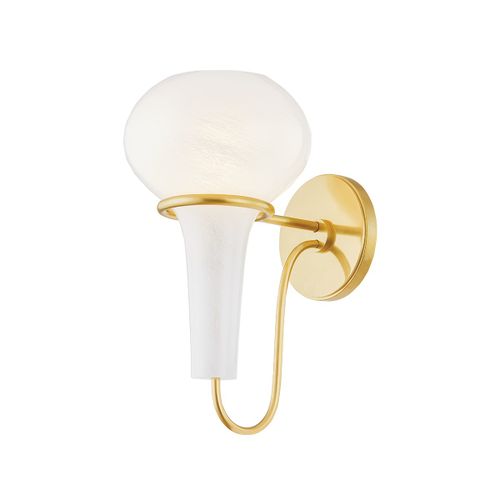 Aged Brass Wall Sconce from the Adams corner Collection