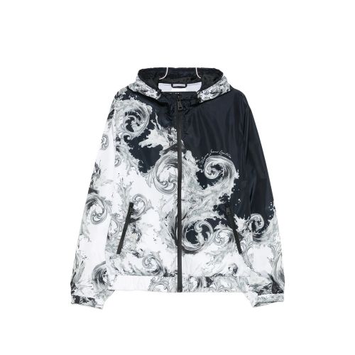 Baroque-print Hooded Jacket