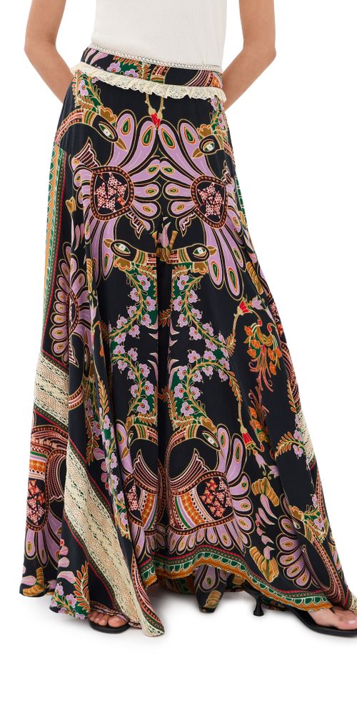 Luna Pants Black Multicolor