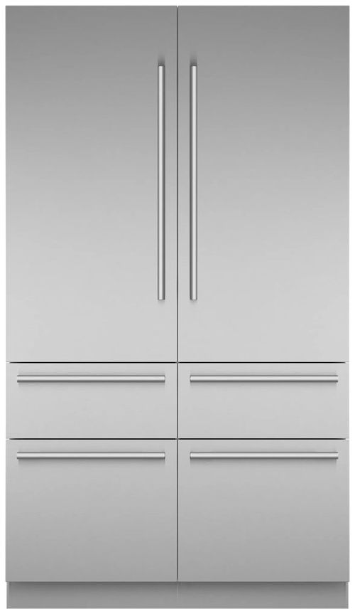 Freedom Collection 48-Inch Built-In French Door Refrigerator with Masterpiece Handles in Stainless Steel