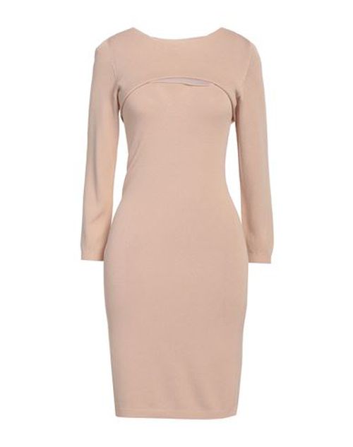 Woman Mini dress Beige Size ONESIZE Viscose, PBT