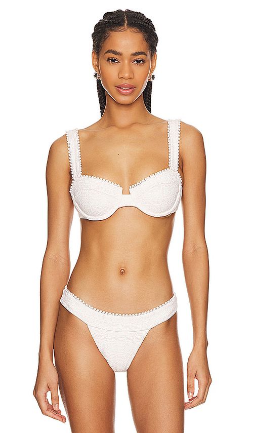 DEVON WINDSOR x REVOLVE Palmer Bikini Top in Cream. -  XS also in