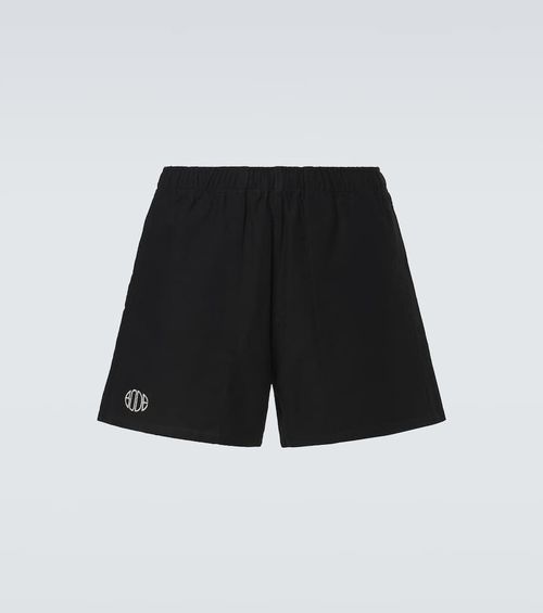 Logo cotton twill Bermuda shorts