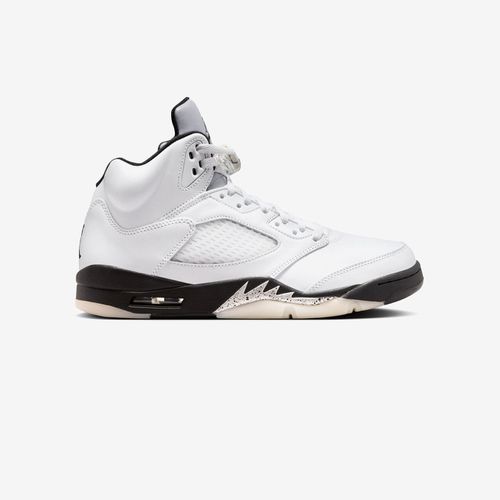 Jordan Air Jordan 5 Retro - WHITE/BLACK-SAIL-METALLIC SILVER - unisex
