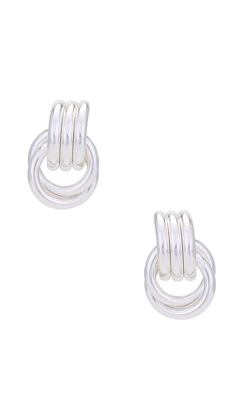 Heaven Mayhem OHRRINGE MINI KNOT in Metallic Silver