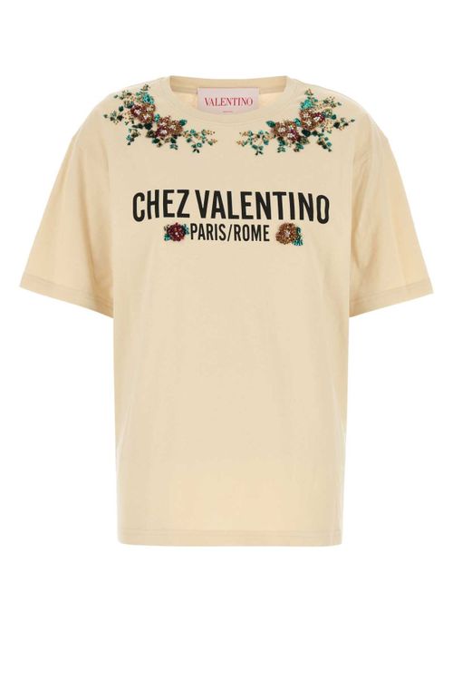 Embroideries T-Shirt — Beige