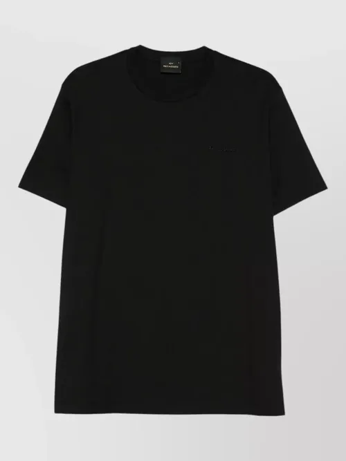 Paul & Shark - cotton t shirt tonal logo embroidery
