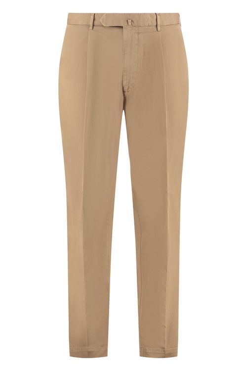 The (alphabet) Stretch Cotton Chino Trousers with Back Flap Pockets
