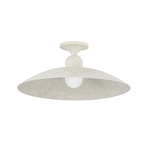 Limewash Plaster Flush Mount from the Teelin Collection