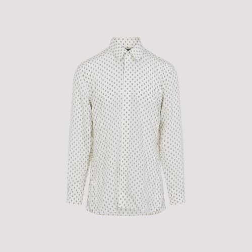 Crepe de Chine Paisley Print Fluid Fit Shirt