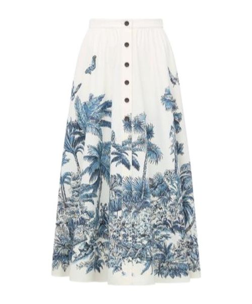 dioriviera flared mid-length dress Tulip Dress in White XL/XXL | fits size US 16-18 main image 1