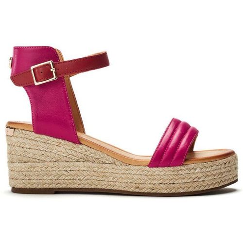Moda In Pelle 'kolanthia' Leather Heeled Sandals In Pink