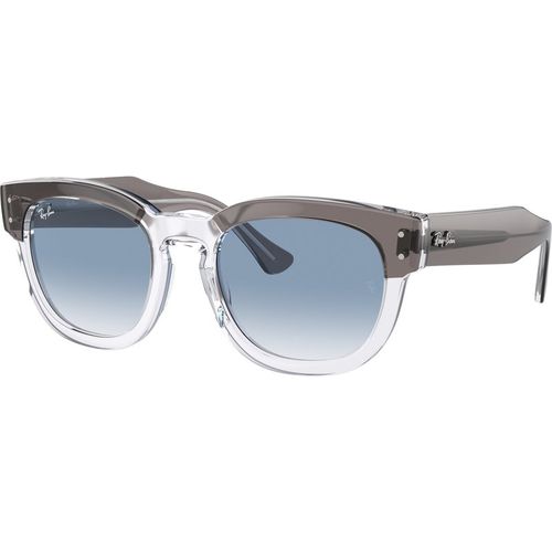 Ray - Ban Unisex Ray - Ban RB0298S MEGA HAWKEYE 13553F Sunglasses Acetate Grey Blue Squared Normal Shaded