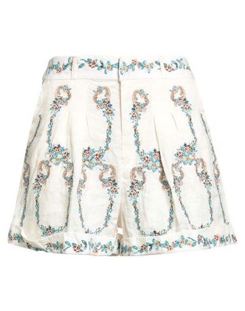 Agua By Agua Bendita Woman Shorts & Bermuda Shorts Ivory Size S Linen