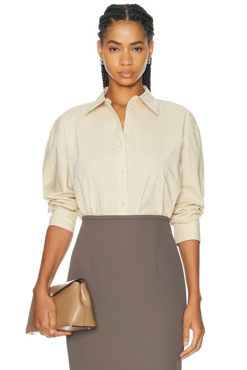 Toteme Classic Tumbled Top in Neutra