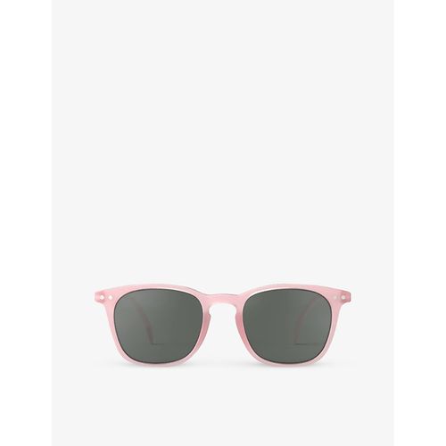 Girls Pink Kids #E Junior Square-frame Semi-transparent Acetate Sunglasses 