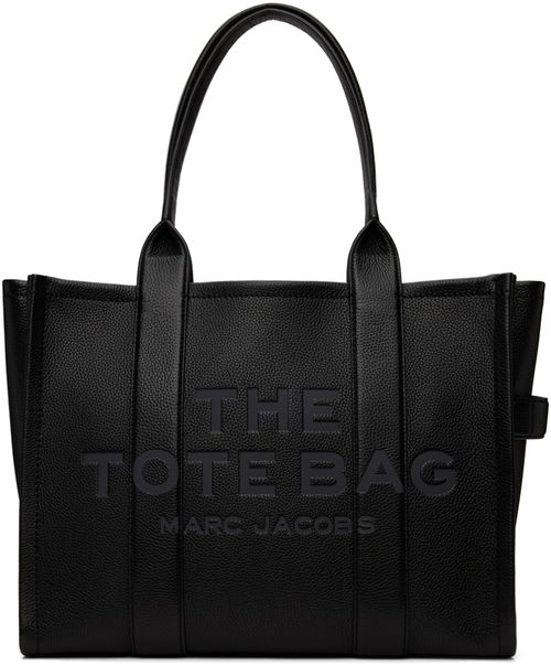 Marc Jacobs Black 'The Leather Large' Tote