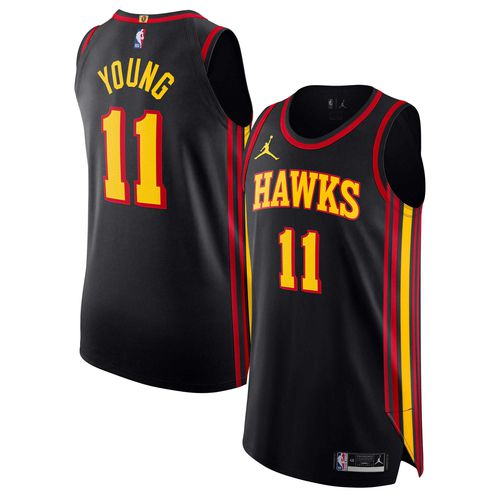 Men's Trae Young Black Atlanta Hawks Authentic Player Jersey