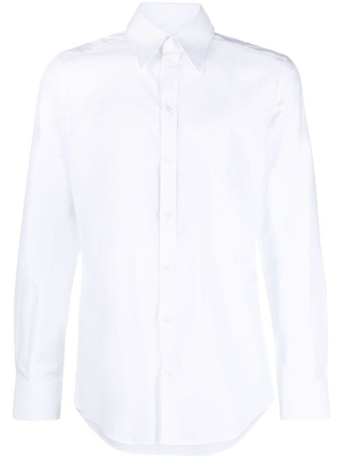 Long-sleeve cotton shirt - White