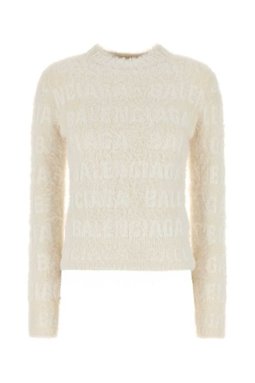 Fitted Sweater — White
