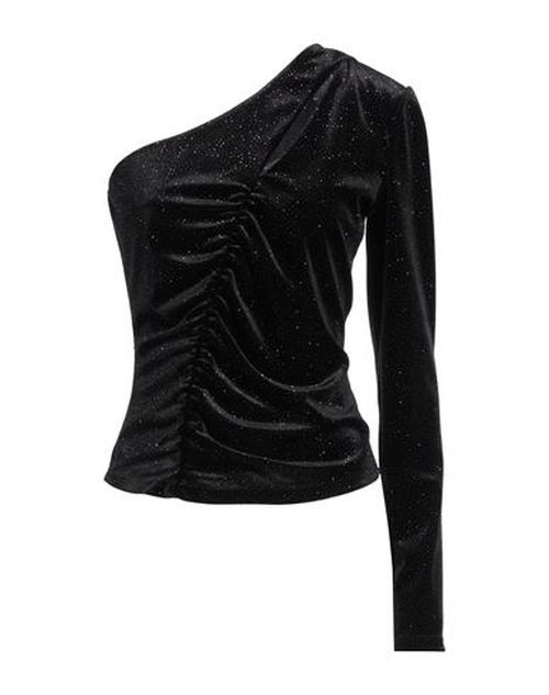 Woman Top Black Size 0 Polyester, Elastane