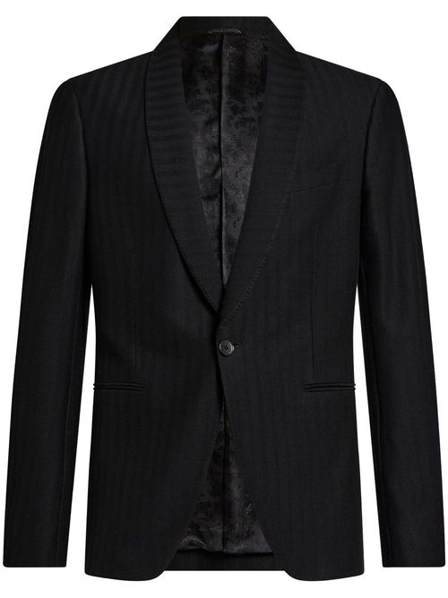 Striped blazer - Black