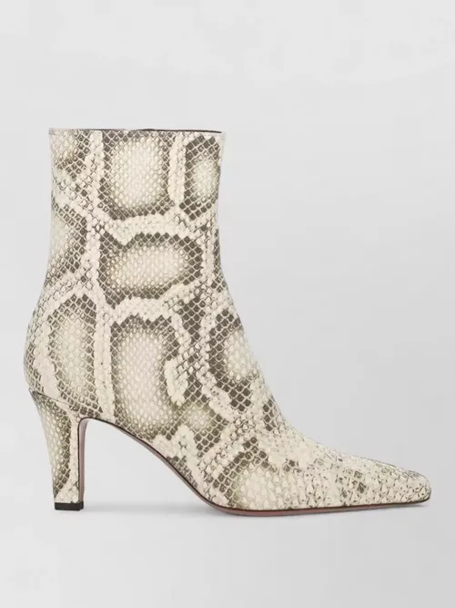 Paris Texas - belle mid heel snakeskin ankle boot