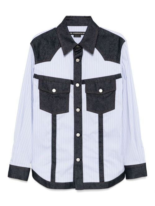 Andersson Bell raw-cut shirts - Blue