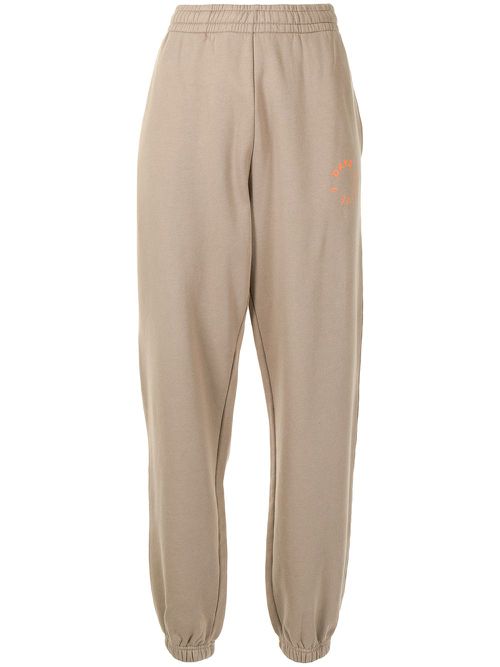 Monday logo-printed joggers - Brown