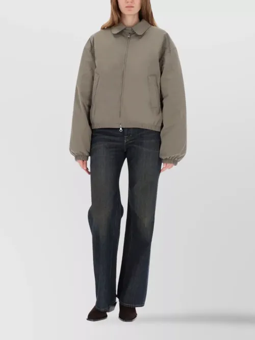 Our Legacy - collared jacket with elasticated cuffs and he