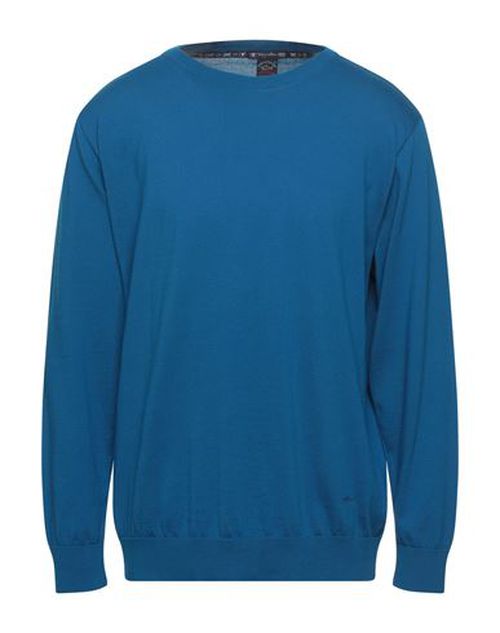 Man Sweater Azure Size XXL Cotton