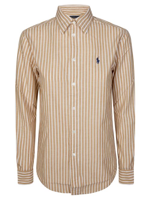 Beige Regular Stripes Shirt