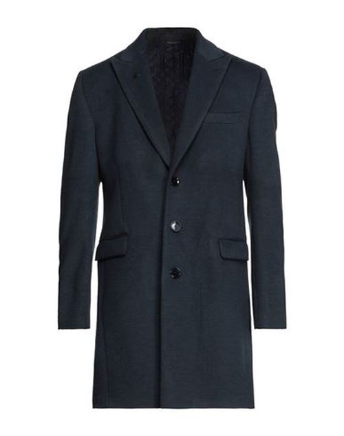 Man Coat Midnight blue Size 40 Polyester, Viscose