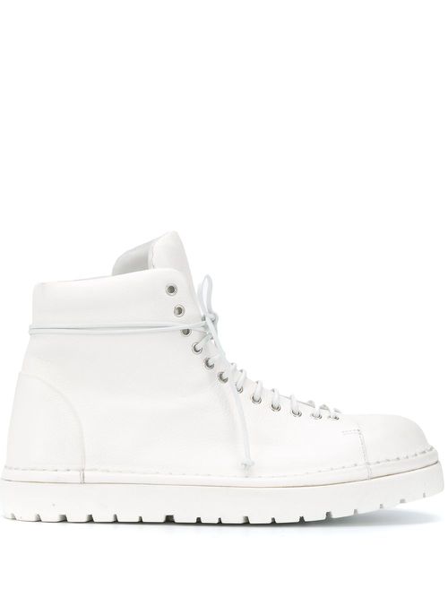 Ankle sneaker boots - White