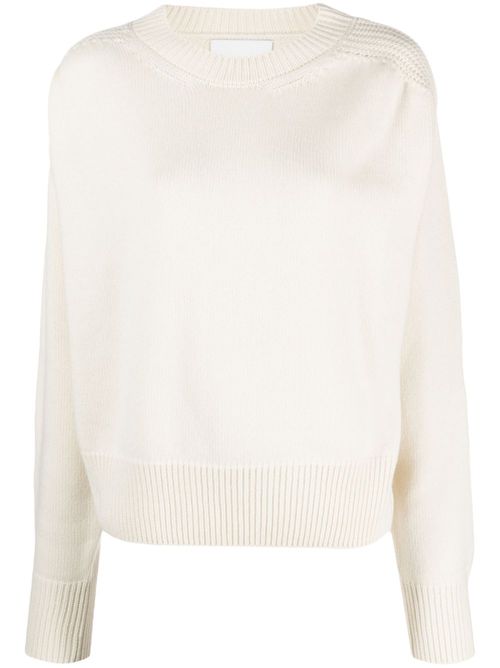 Crew-neck cashmere jumper - Neutrals