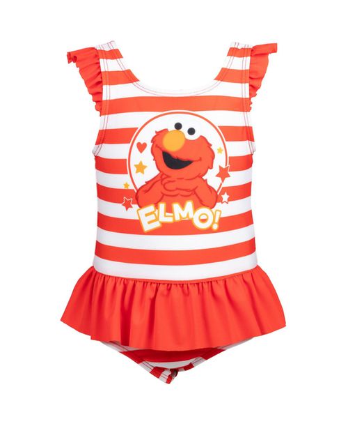 Baby Girls Elmo One Piece Bathing Suit Dress - Red