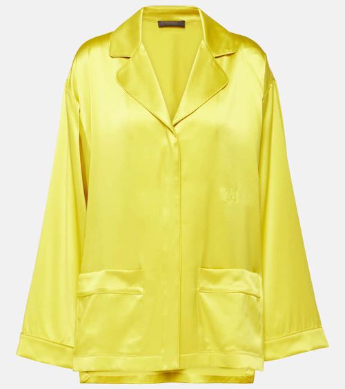 Elegante Vasaio silk pajama shirt