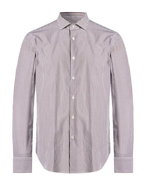 Man Shirt Dark brown Size 17 ½ Cotton