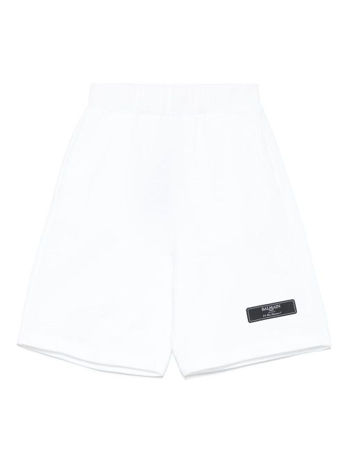 Logo-patch shorts - White