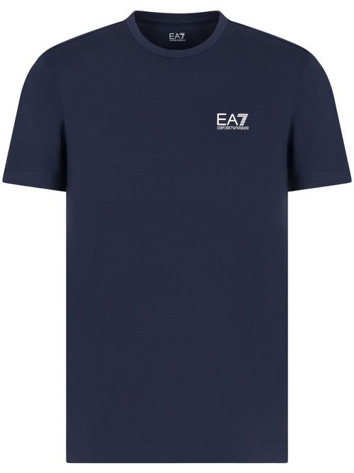Ea7 Emporio Armani logo-print T-shirt - Blue
