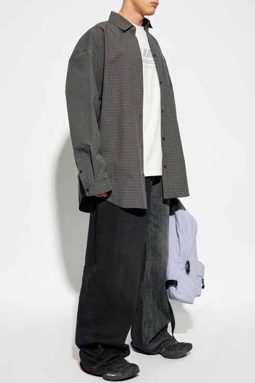 Wide-Leg Jeans, Men's, Black