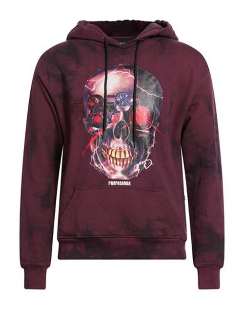 Man Sweatshirt Plum Size L Cotton