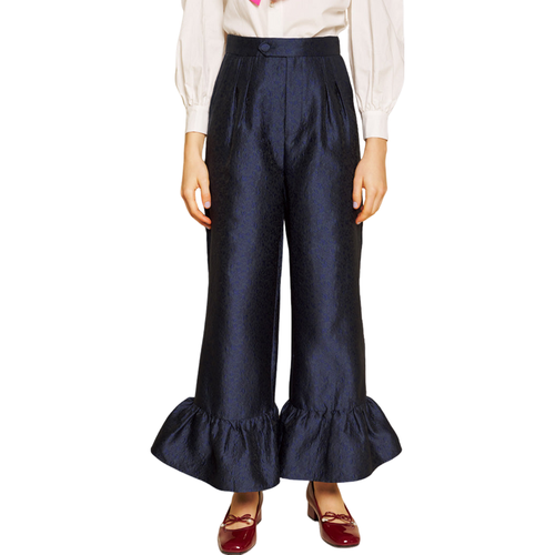 Sister Jane Orchid Jacquard Ruffle Trouser