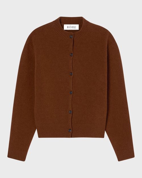 Róhe Cardigan Boiled Short Rost
