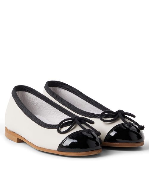 Leather ballet flats