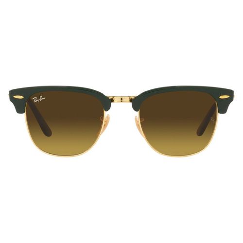 Clubmaster Folding Brown Gradient Square Unisex Sunglasses RB2176 136885