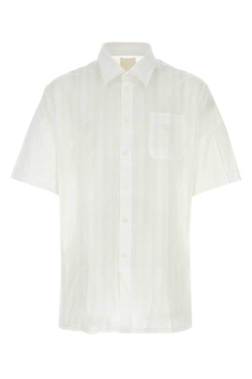 Embroidered Poplin Shirt — White