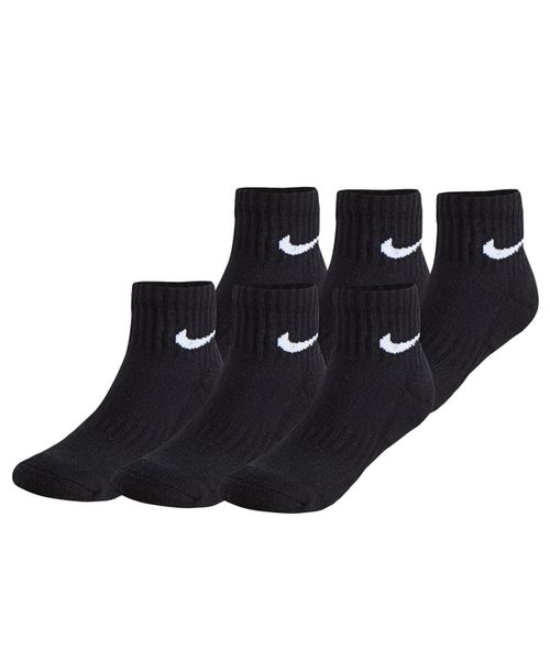 Little Boys 6-Pk. Ankle Socks - Black